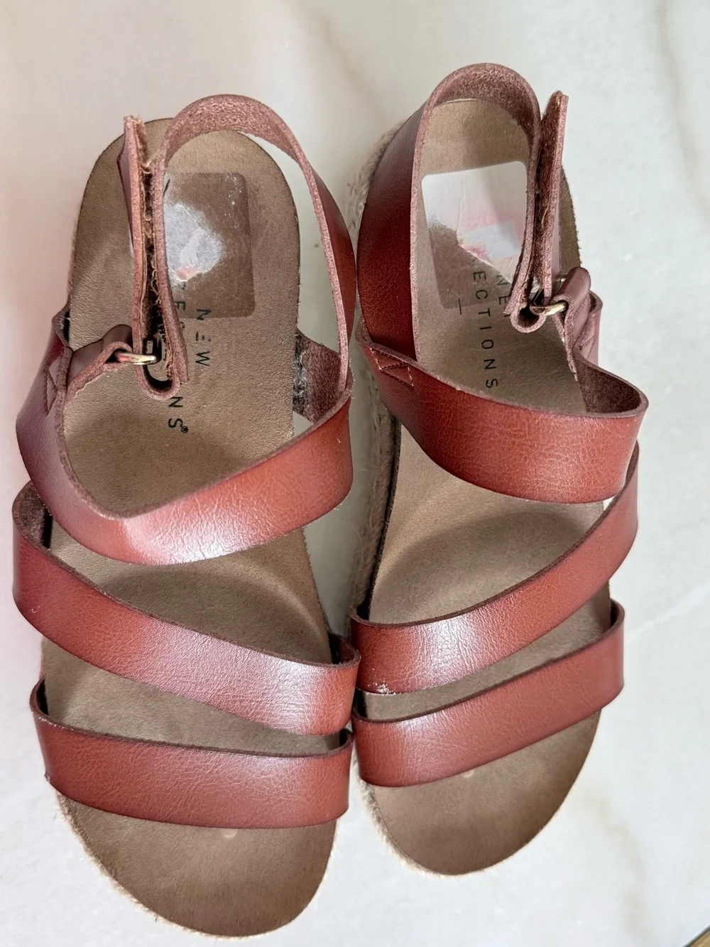 New Reactions Espadrille-Style Strappy Platform Sandals